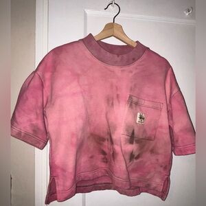 Stussy Pink Tie-Dye T-Shirt with Pocket (tie-dye)